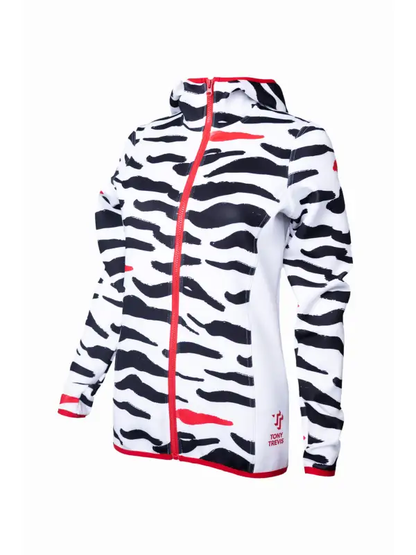 Dámská mikina s kapucí ZEBRA II. vzorek